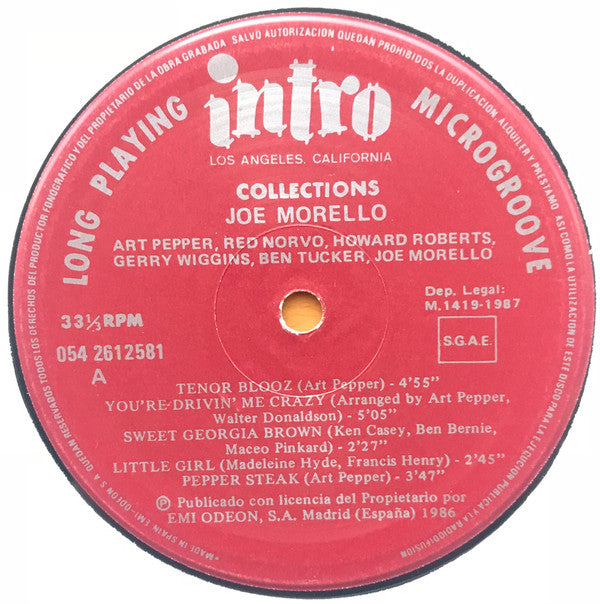 Red Norvo, Art Pepper, Joe Morello, Gerry Wiggins* : Collections (LP, Album, Mono, RE)