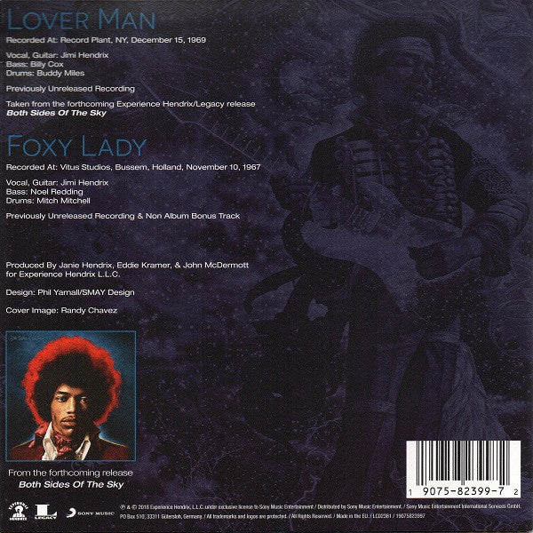 Jimi Hendrix : Lover Man (7", Single)