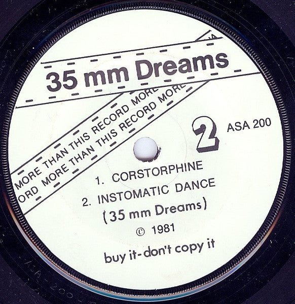 35mm Dreams : Fasten Your Safety-Belts (7")