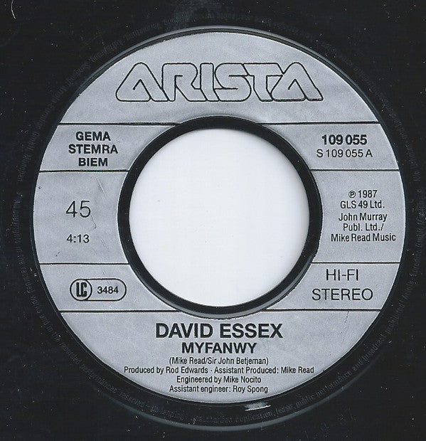 David Essex : Myfanwy (7", Single)