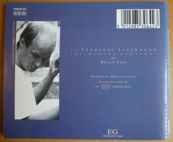 Brian Eno : Thursday Afternoon (CD, Album, RE)