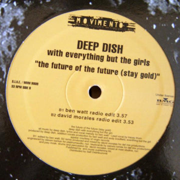 Deep Dish With Everything But The Girl : The Future Of The Future (Stay Gold) (12")