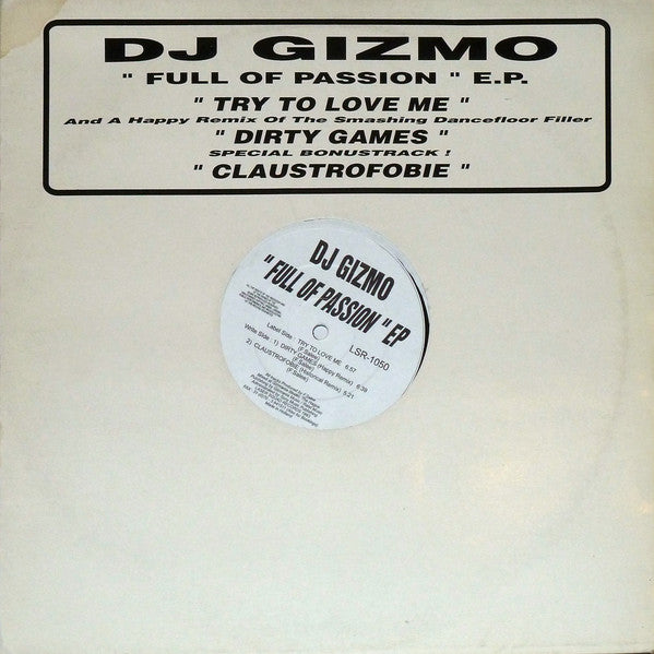 DJ Gizmo : Full Of Passion E.P. (12", EP)