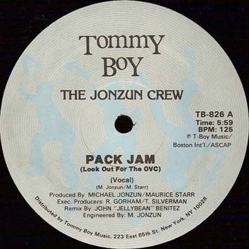 The Jonzun Crew : Pack Jam (Look Out For The OVC) (12")