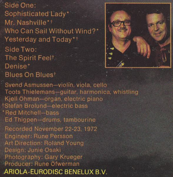 Toots* And Svend* : Yesterday And Today (LP, Album)