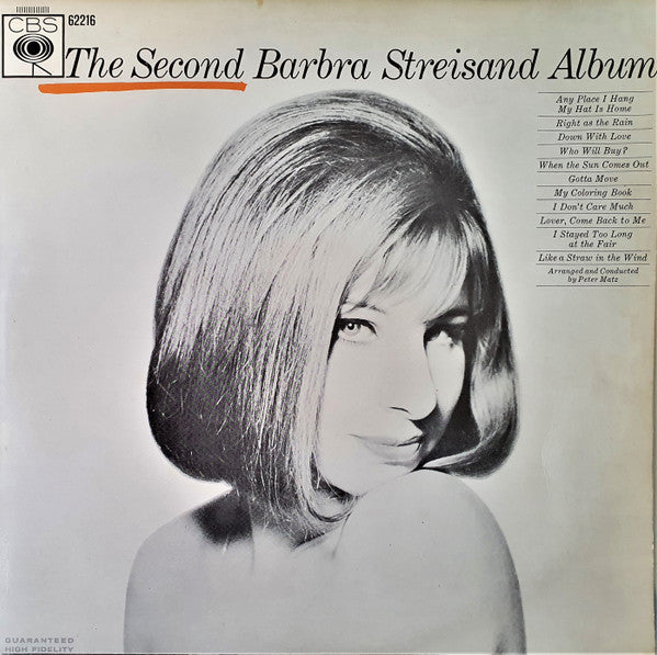 Barbra Streisand : The Second Barbra Streisand Album (LP, Album)