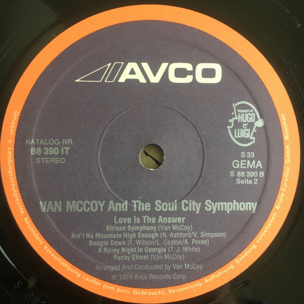 Van McCoy And The Soul City Symphony* : Love Is The Answer (LP, Album)