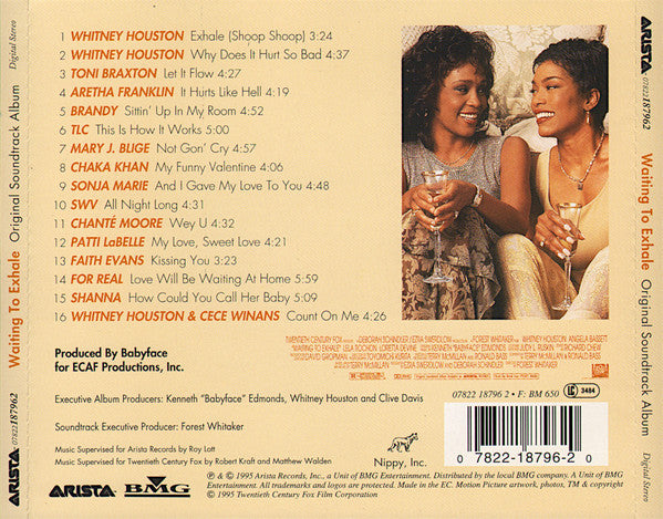 Various : Waiting To Exhale (Original Soundtrack Album) (CD, Album)
