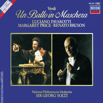 Giuseppe Verdi, Luciano Pavarotti, Margaret Price, Renato Bruson, National Philharmonic Orchestra, Georg Solti : Un Ballo In Maschera (Box + 2xCD, Album)