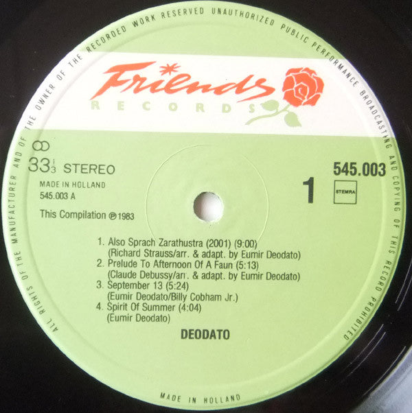 Deodato* : Also Sprach Zarathustra (LP, Comp)