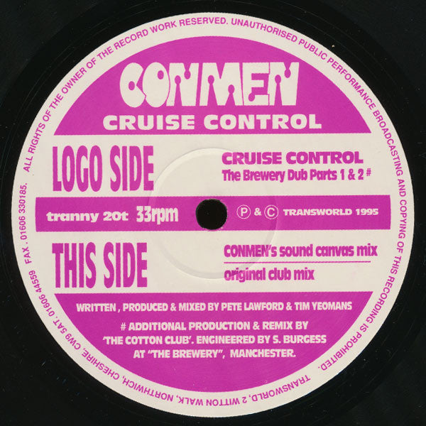 Conmen : Cruise Control (12")