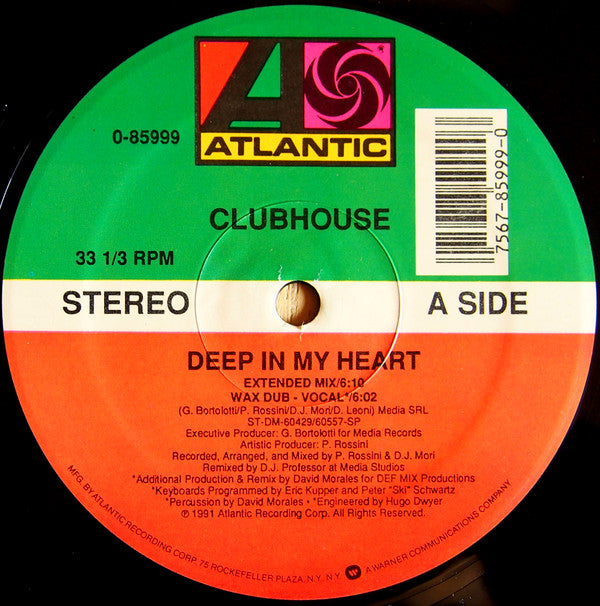 Clubhouse* : Deep In My Heart (12")