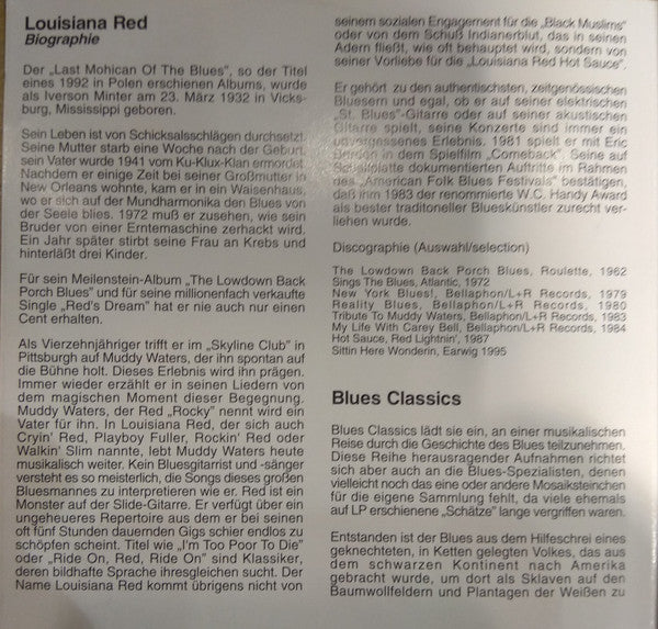 Louisiana Red : Louisiana Red (CD, Comp)