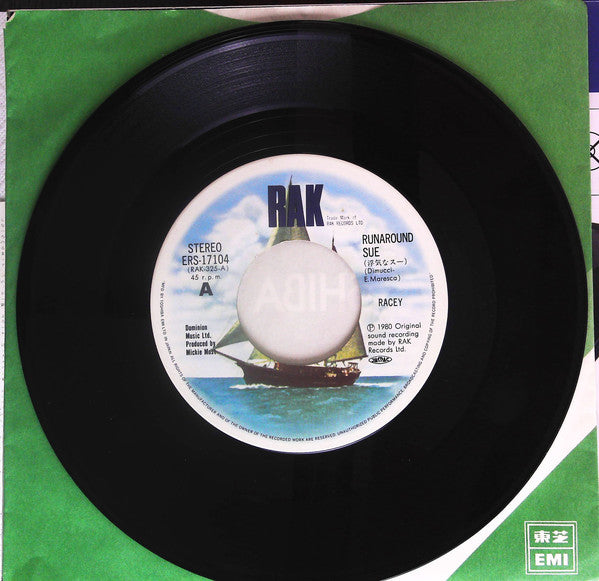 Racey : Runaround Sue (7", Single)