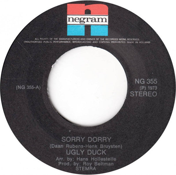Ugly Duck : Sorry Dorry (7", Single)