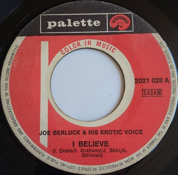 Joe Berluck : I Believe (7", Single)