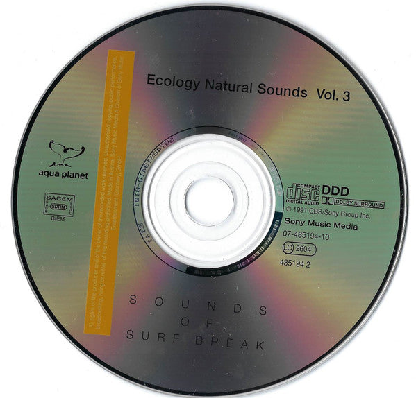 Michiko Nuki : Sounds Of Surf Break - Ecology Natural Sounds Vol.3 (CD, Album)