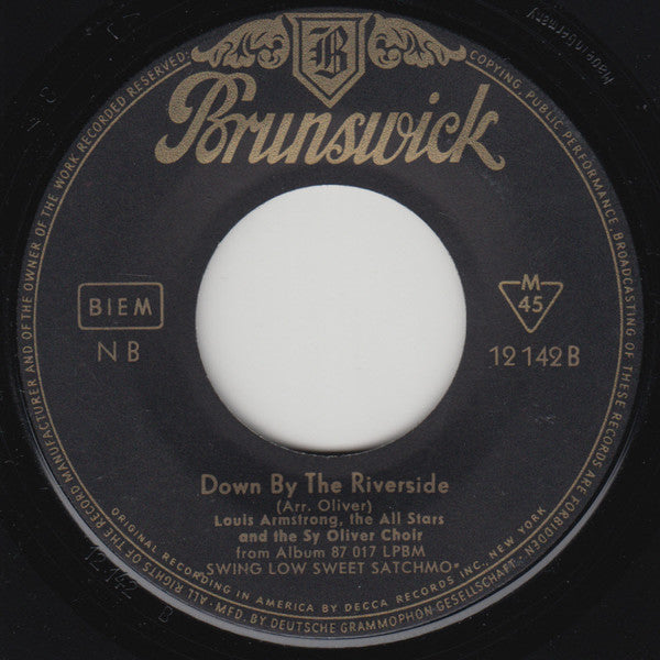 Louis Armstrong, Louis Armstrong And His All-Stars And The Sy Oliver Choir : Nobody Knows The Trouble I've Seen (7")