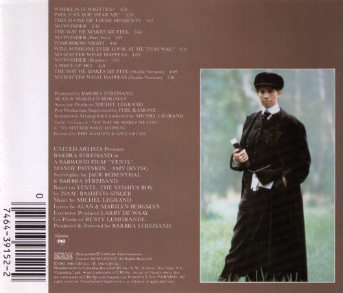 Barbra Streisand : Yentl - Original Motion Picture Soundtrack (CD, Album, RE)