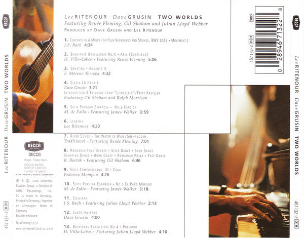 Lee Ritenour & Dave Grusin : Two Worlds (CD, Album)
