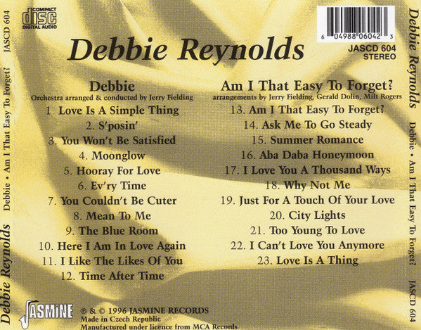 Debbie Reynolds : Debbie & Am I That Easy To Forget (CD, Album, Comp)
