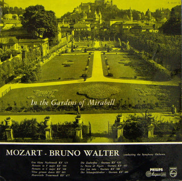 Wolfgang Amadeus Mozart, Bruno Walter, Columbia Symphony Orchestra : In The Gardens Of Mirabell (LP, Mono)