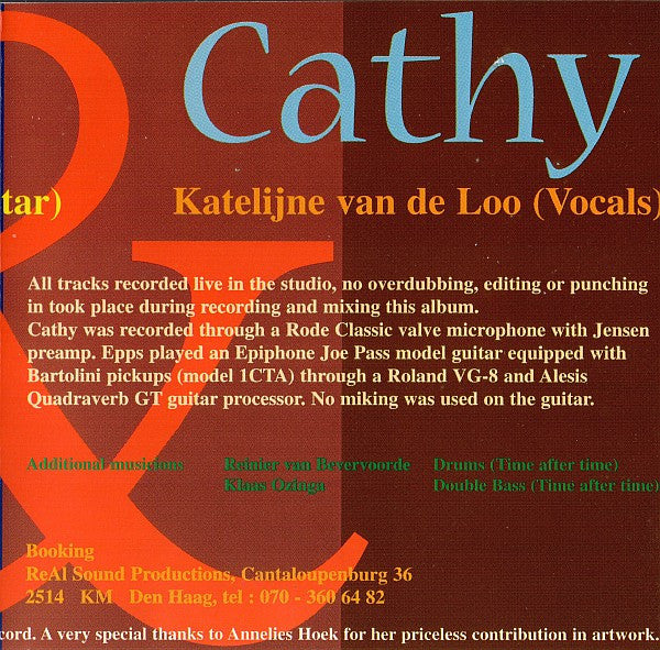 Epps & Cathy : Epps & Cathy (CD, Album)