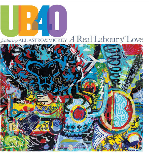 UB40 (2) Featuring Ali Campbell, Astro (7) & Michael Virtue : A Real Labour Of Love (LP, Album, Ora + LP, Album, Pur)