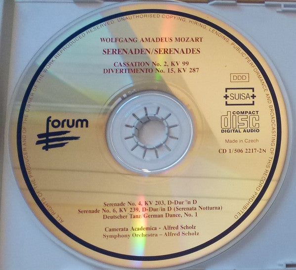 Wolfgang Amadeus Mozart, Camerata Academica (2), Salzburger Solisten (2) : Serenaden (2xCD)