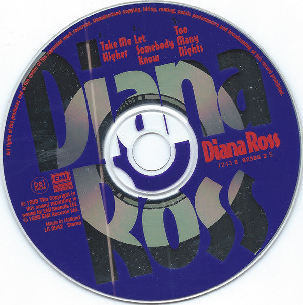 Diana Ross : Take Me Higher (CD, Single)