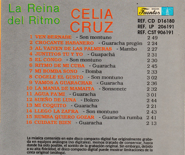 Celia Cruz : La Reina Del Ritmo (CD, Comp)