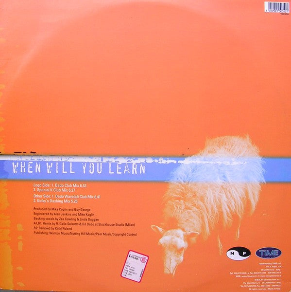 Boy George : When Will You Learn (12")