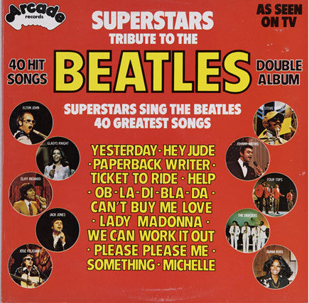 Various : Superstars Tribute To The Beatles (2xLP, Comp)