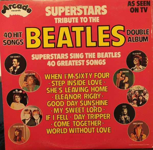 Various : Superstars Tribute To The Beatles (2xLP, Comp)