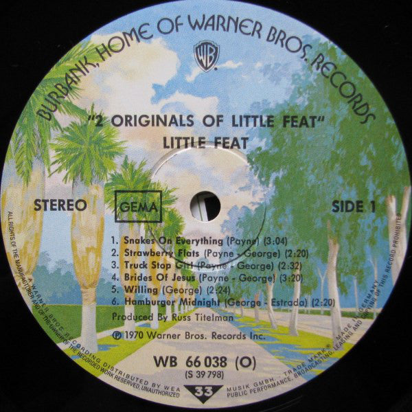 Little Feat : 2 Originals Of Little Feat (2xLP, Album, Comp)