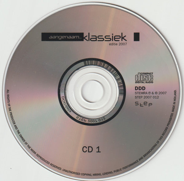 Various : Aangenaam... Klassiek - Editie 2007 (2xCD, Comp + DVD, Smplr)