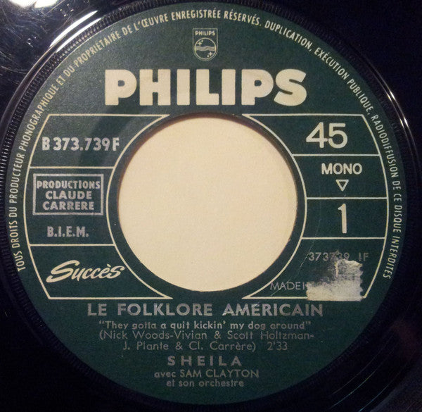 Sheila (5) : Le Folklore Americain (7", Mono)