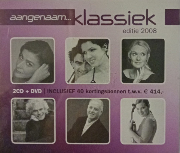 Various : Aangenaam... Klassiek Editie 2008 (2xCD, Album + DVD, Album)