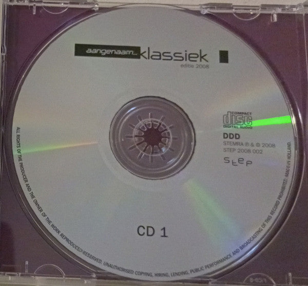 Various : Aangenaam... Klassiek Editie 2008 (2xCD, Album + DVD, Album)