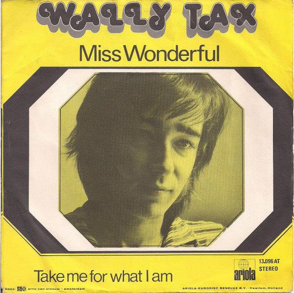 Wally Tax : Miss Wonderful (7", Single)