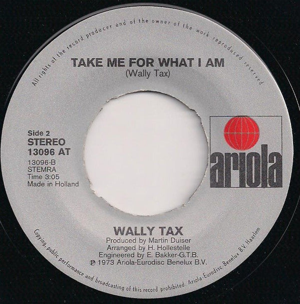 Wally Tax : Miss Wonderful (7", Single)