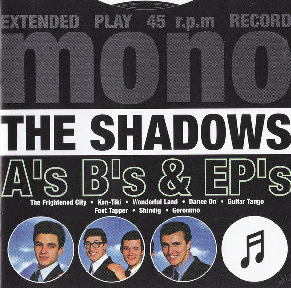 The Shadows : A's B's & EP's (CD, Comp, Mono, RP)