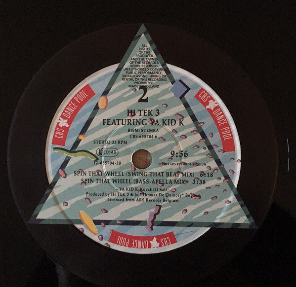 Hi Tek 3 Featuring Ya Kid K : Spin That Wheel (12", Maxi)