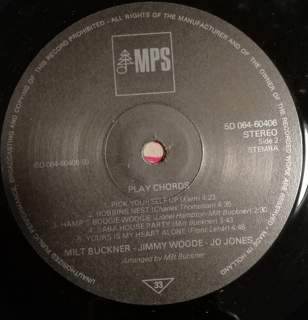 The Milt Buckner Trio, Jo Jones : Play Chords (LP, Album, RE)