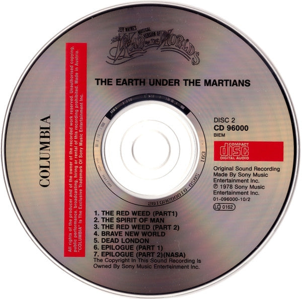 Jeff Wayne : Jeff Wayne's Musical Version Of The War Of The Worlds (2xCD, Album, RE, Fat)