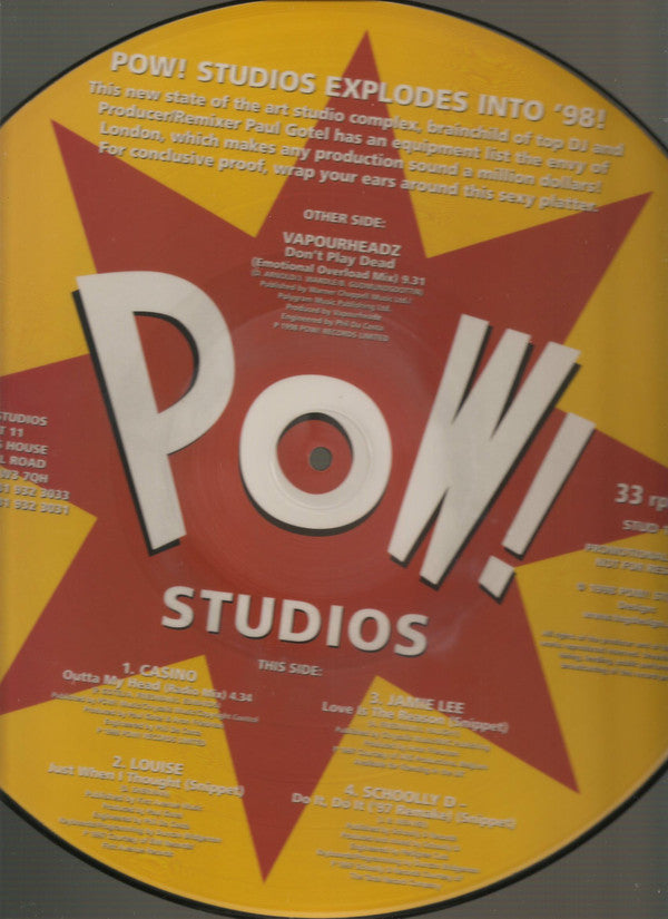 Various : Pow! Studios Explodes Into '98! (12", Pic, Promo)