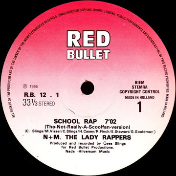 N&M (The Lady Rappers) : School Rap (12")