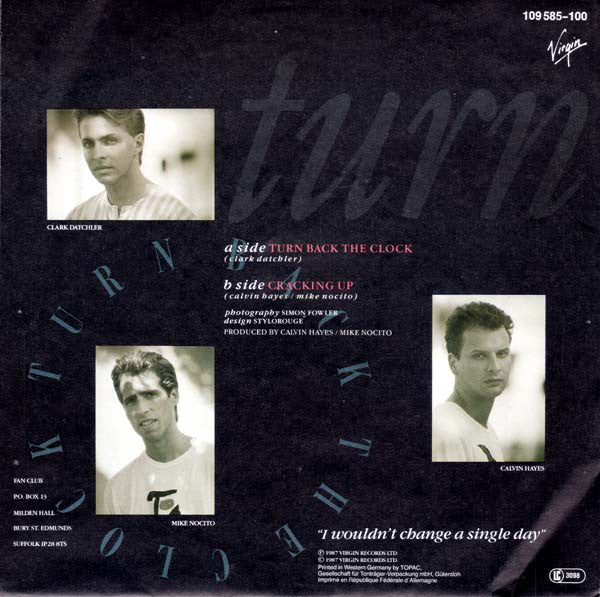Johnny Hates Jazz : Turn Back The Clock (7", Single)