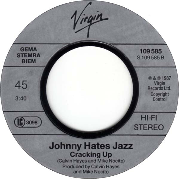 Johnny Hates Jazz : Turn Back The Clock (7", Single)