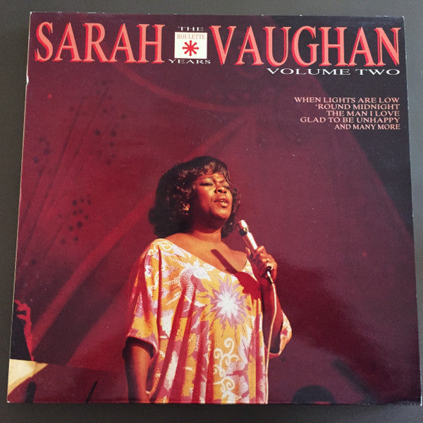 Sarah Vaughan : The Roulette Years Volume Two (LP, Comp)